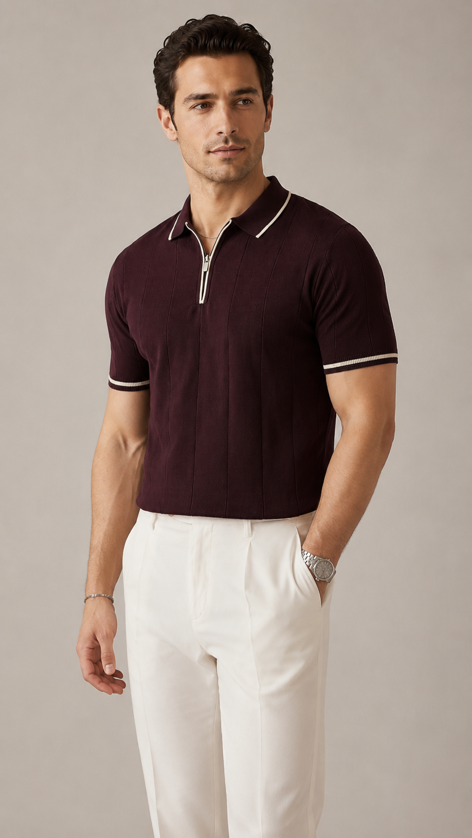 Portofino Fermuarlı Polo