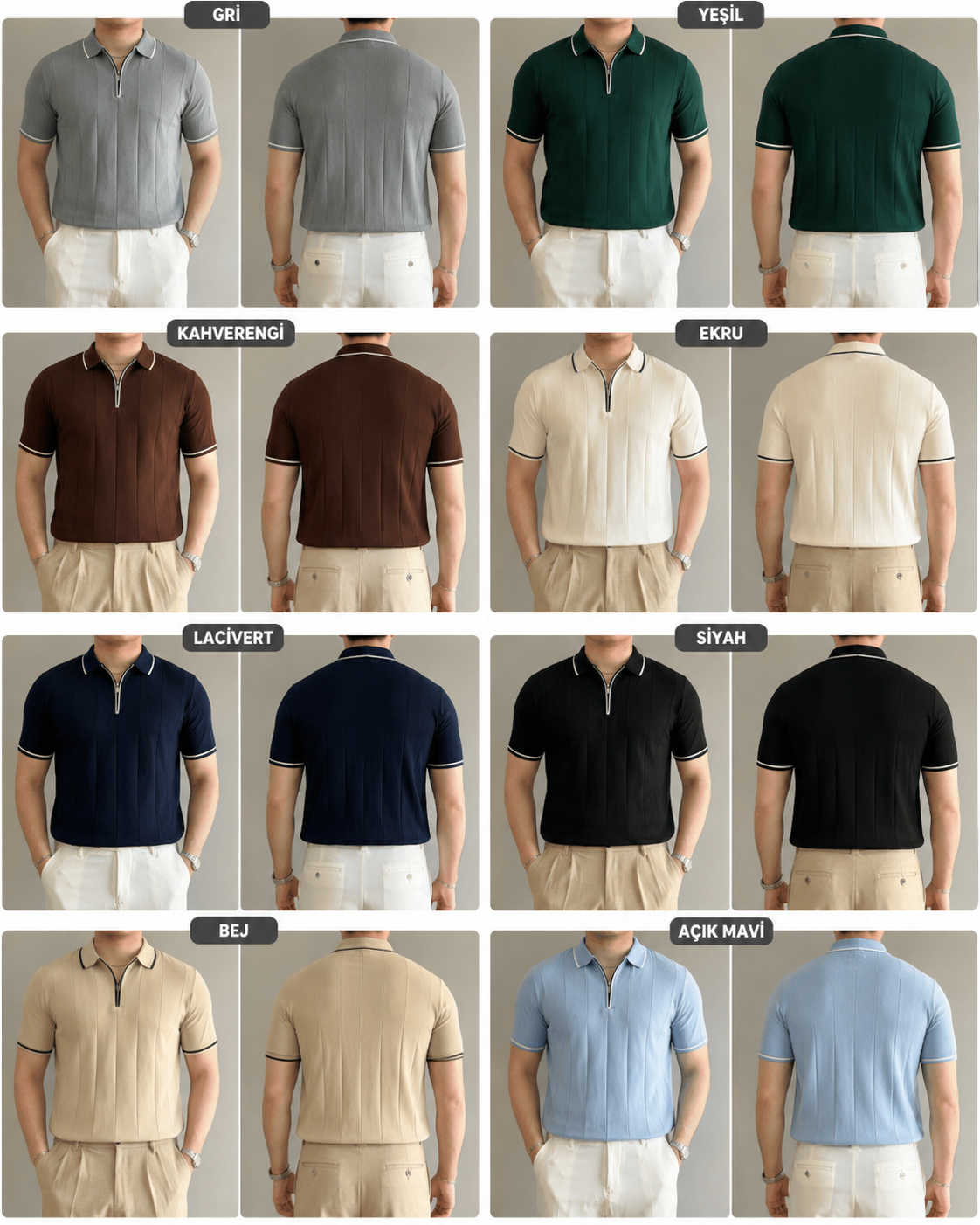 Portofino Fermuarlı Polo