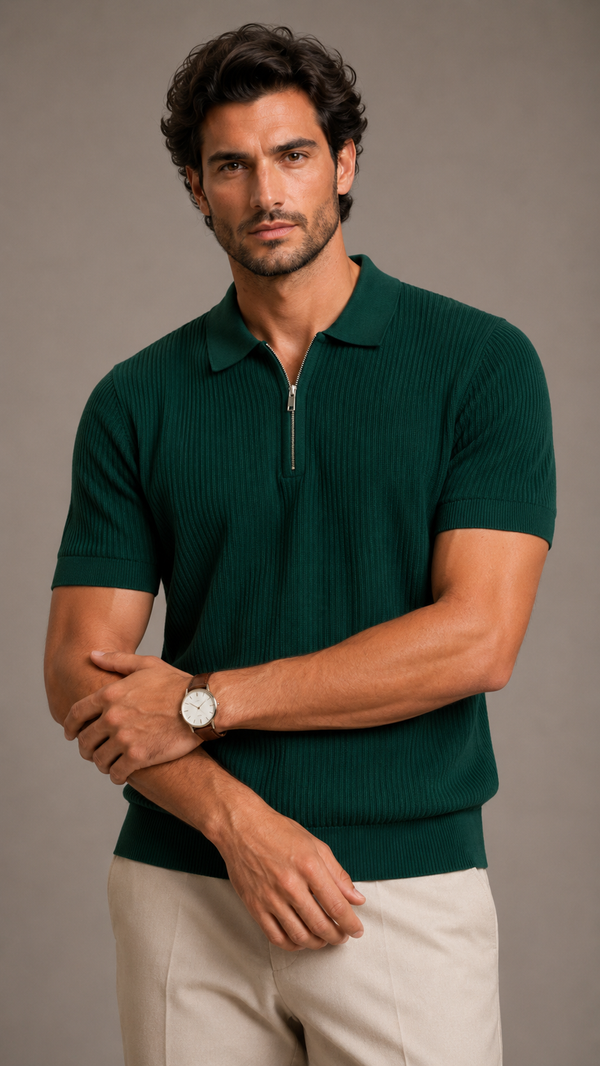 Riva Fermuarlı Triko Polo